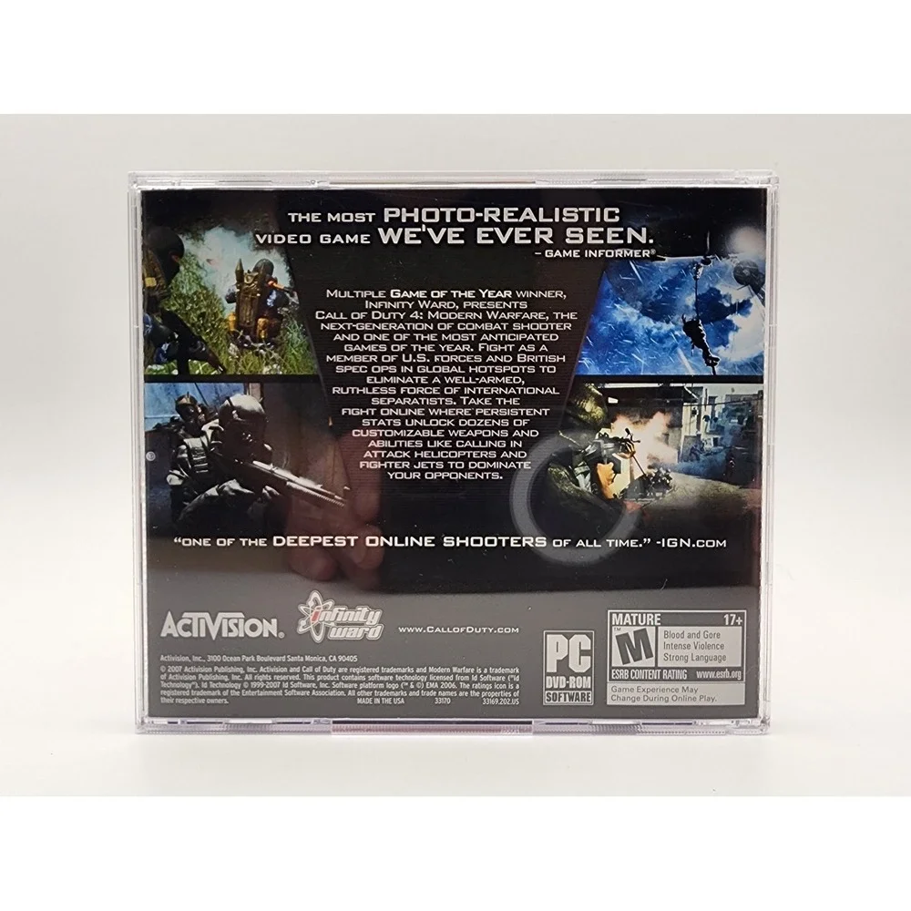 Call of Duty 4: Modern Warfare PC Game (2007) -‎ Complete in box